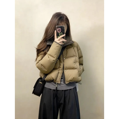 巨好看的短款面包服女冬2