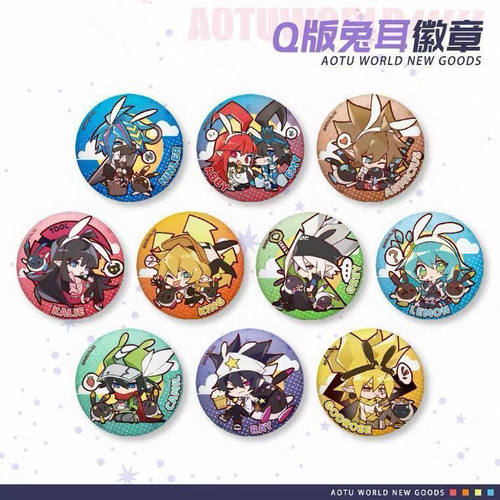 AOTU-Q版兔耳徽章吧唧安迷修雷狮格瑞凯莉卡米尔动漫周边胸章