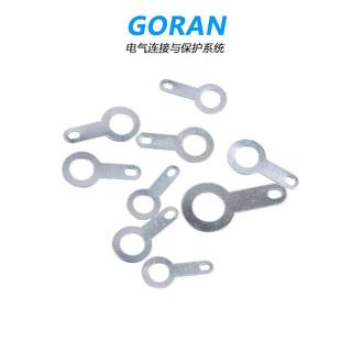 单头铜焊片M2.2M8.2圆环形焊接线耳端子铜镀接线片铜垫圈焊接端子