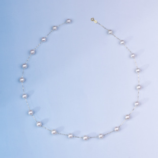 【天使之泪年终收官】淡水珍珠18K金套链时尚6.5-7.5mmXYS