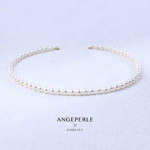 ANGEPERLE/天使之泪淡水珍珠无核磁吸扣项链6.3-7.3mm