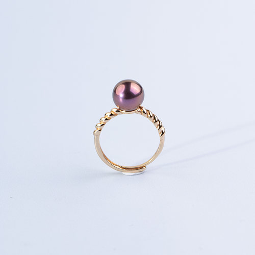 ANGEPERLE/天使之泪淡水珍珠“青鸾”戒指S925银9-10mm