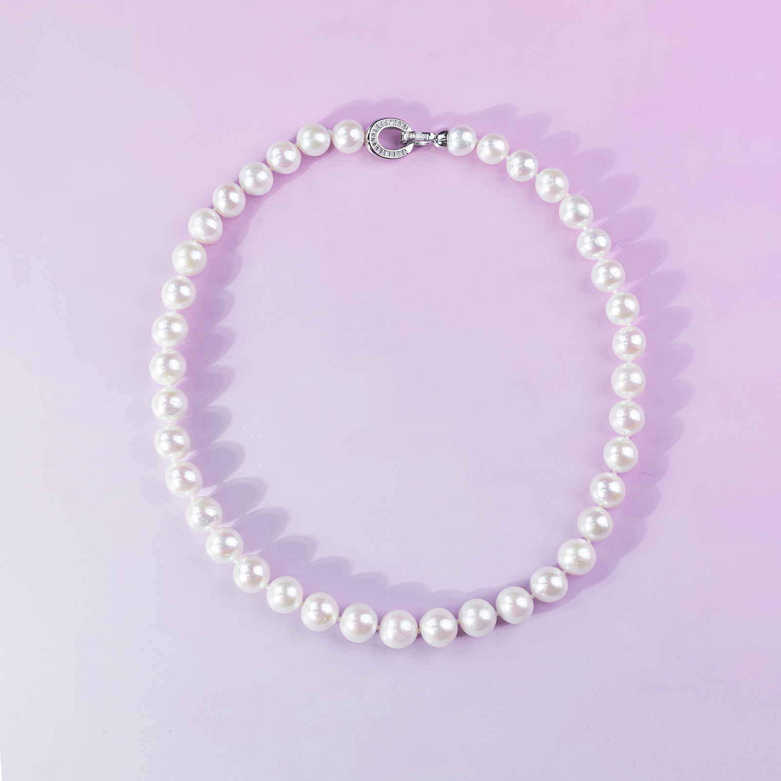 ANGEPERLE/天使之泪淡水珍珠经典妈妈链时尚项链9-11mm