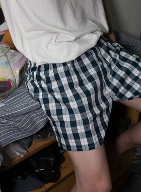 内裤男裤命大码裤四角适情侣居阿罗纯棉本年平角宽松短裤舒家裤