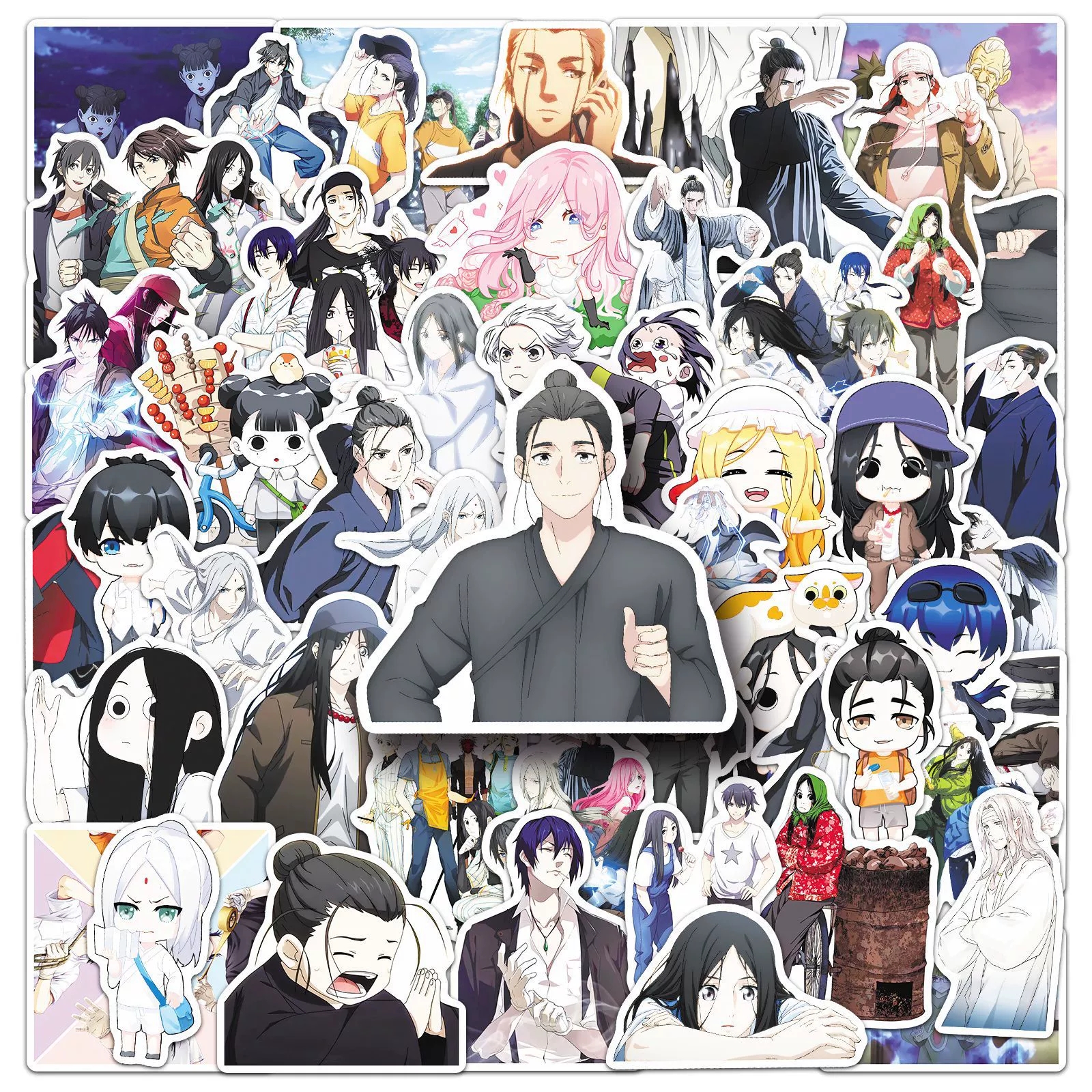 动漫防水贴纸撕下不留胶防水贴画