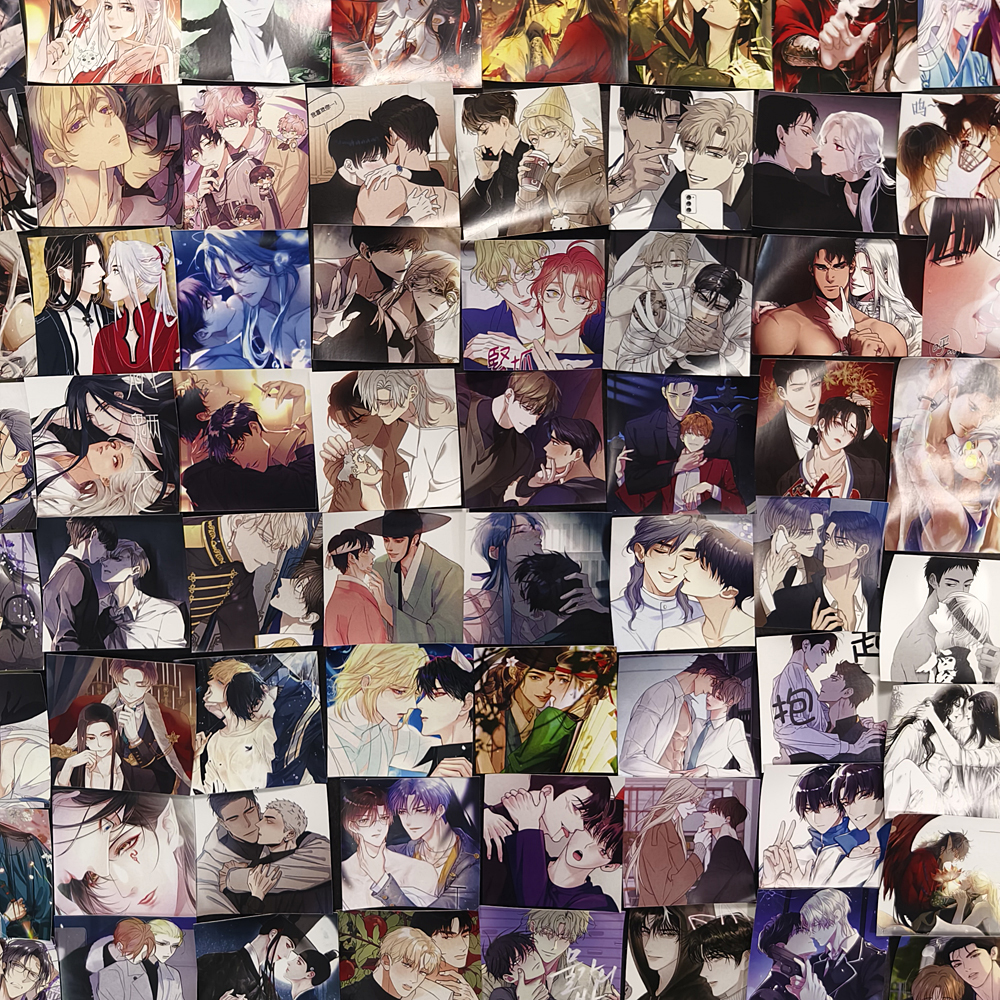 BL耽美贴纸男男韩漫贴画防水贴纸