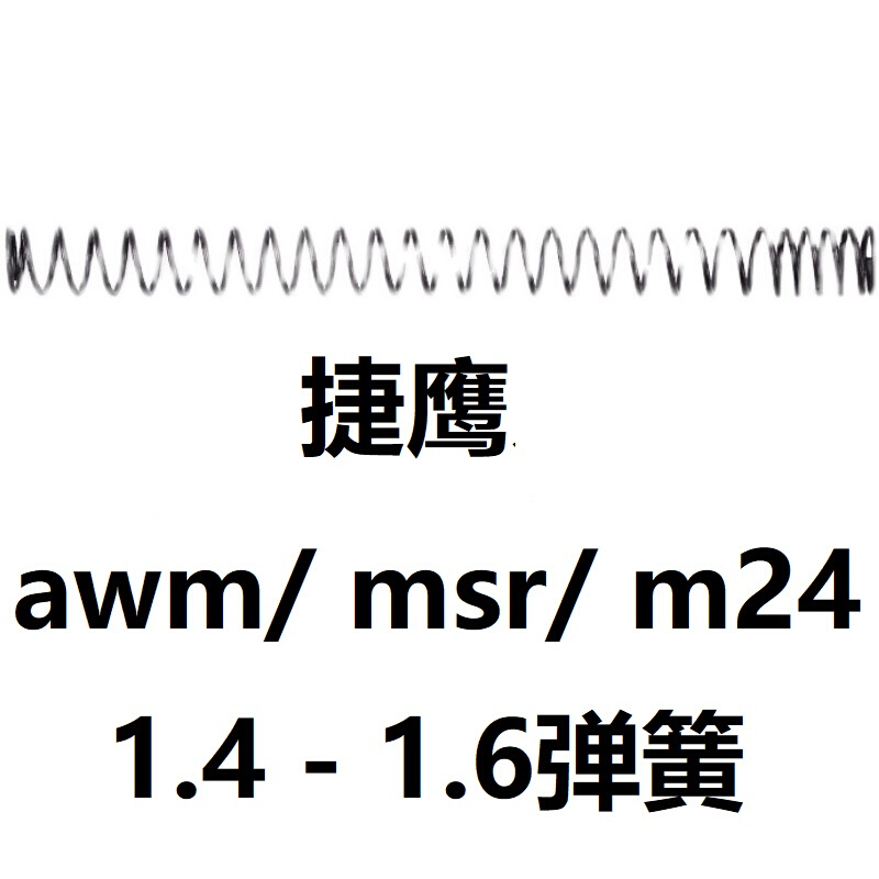DSR捷鹰MSR抛壳AWM卷毛M24狙击零件配件1.4-1.6弹簧改装金属拉栓-封面