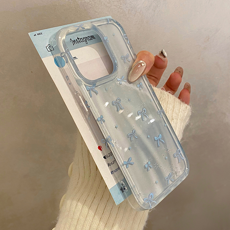 【小红书爆款】清新蓝蝴蝶手机壳