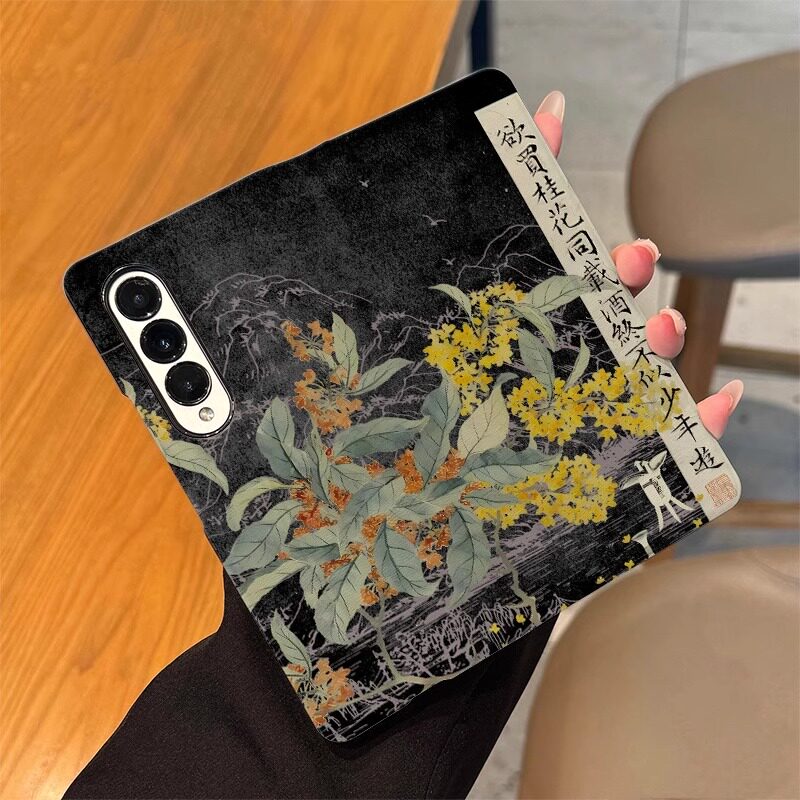 三星zfold6手机壳皮质欲買桂花
