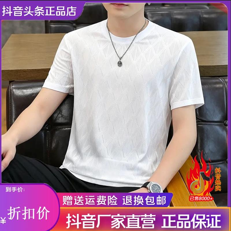 师凯服饰Amphelisia2026新款冰丝男士短袖韩版休闲T恤高级感男装