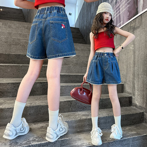 女童牛仔短裤夏季外穿2026新款儿童薄款牛仔裤女大童韩版短裤潮款