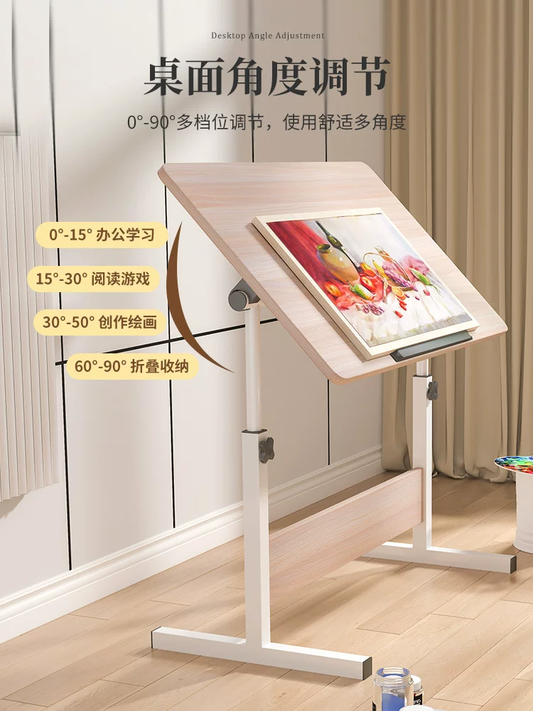 Painting art table foldable lift tutoring class small table designer engineering drawing workbench puzzle