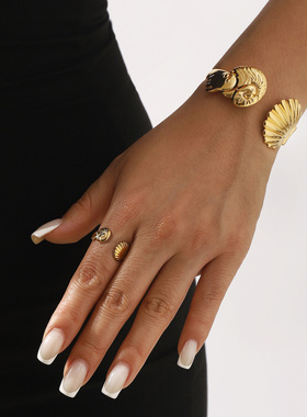 ZB0377不锈钢海洋系列扇贝海螺开