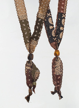 新款布艺印花项链复古民族风设计