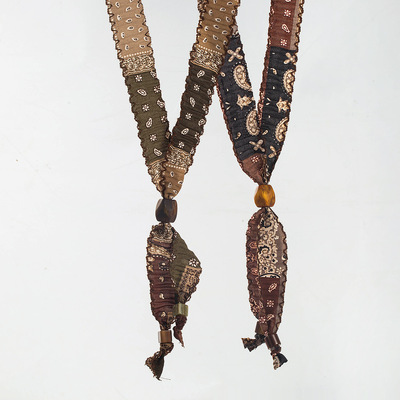 新款布艺印花项链复古民族风设计