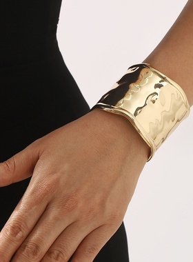 B3330跨境复古设计不规则开口手