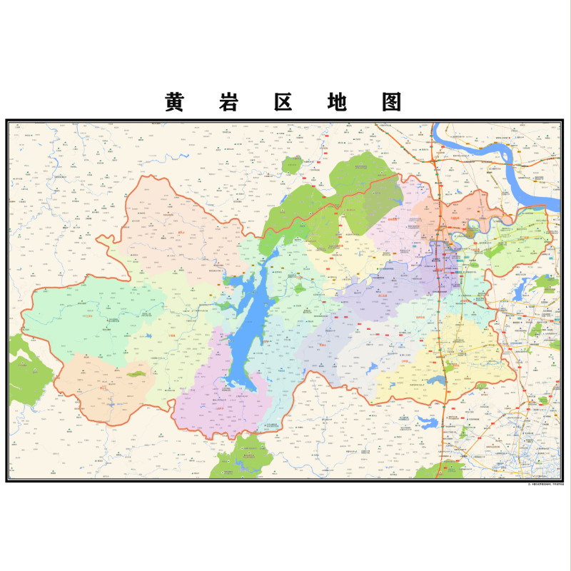 台州市黄岩区地图2023年行政区划市区主城区街道交通地图图片素材