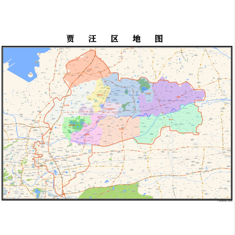 徐州市贾汪区地图2023年行政区划市区主城区街道交通地图图片素材