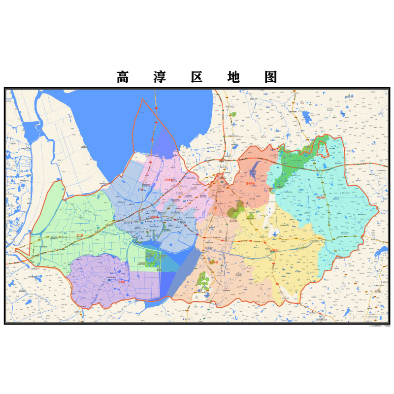 南京市高淳区地图2023年行政区划市区主城区街道交通地图图片素材