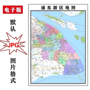 浦东新区地图可特殊定制上海市JPG电子版高清图片2025年