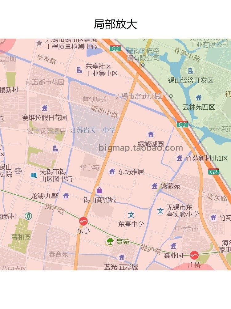 无锡市锡山区行政区划地图 路线2024年2024年城市街道区域划分贴