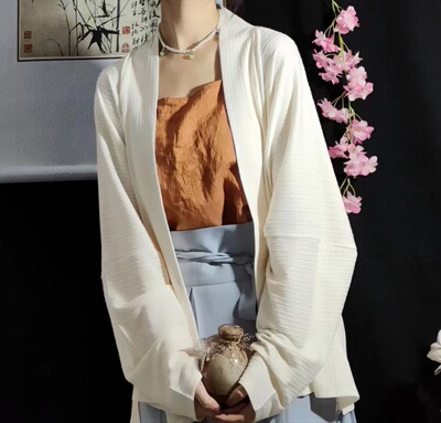 暮君归春季汉服针织飞机袖女士开衫百搭日常通勤多色可选开衫宽松