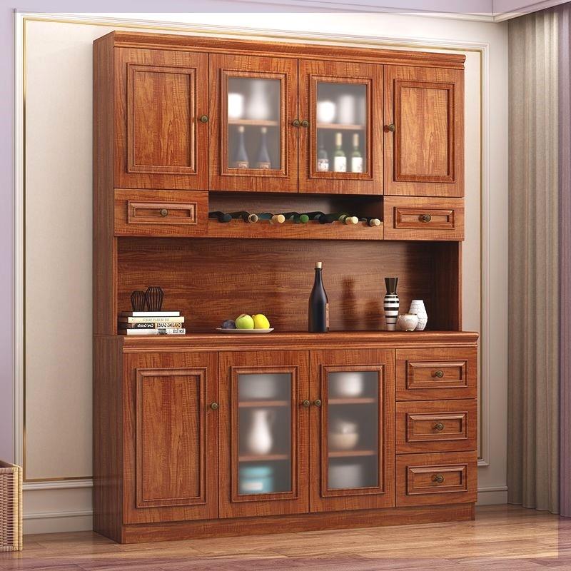 新中式餐边柜现代新中式靠墙餐边高柜餐厅置物柜橱柜家用厨房小户