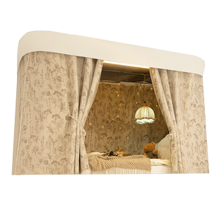 宿舍床帘U型双轨道学生强遮光上下铺寝室男女生蚊帐一体式遮挡围