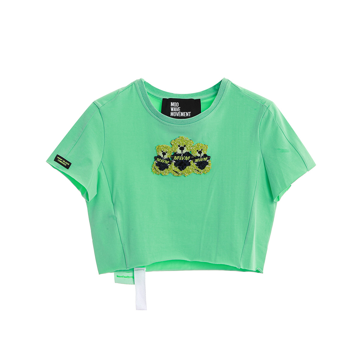 短款露脐印花 T 恤女百搭休闲宽松短袖上衣 MW092020951