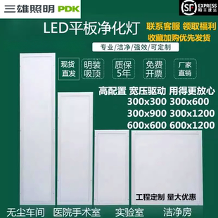 30x120led净化灯LED洁净灯平板灯医院手术室无尘车间食品厂吸顶灯