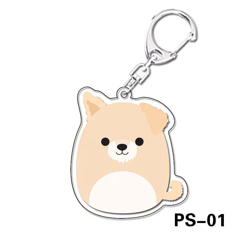 Squishmallows玩偶亚克力卡通钥匙扣包包可爱小挂件装饰创意礼品