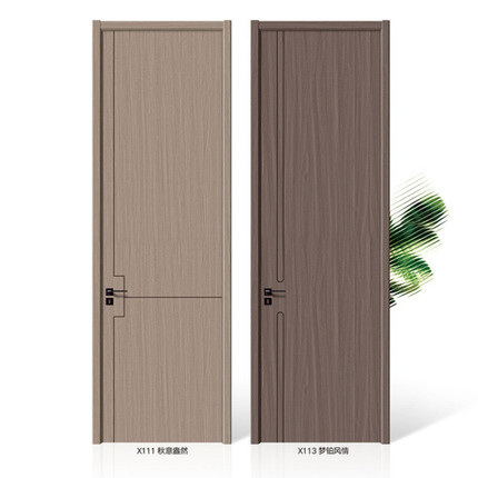 碳晶实木复合门现代房间门木门室内门套装门卧室门隔音门2025新款