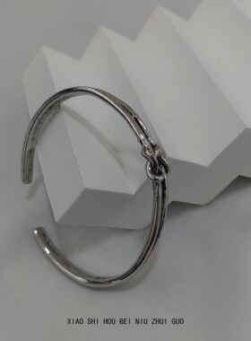 小时班被牛追过!正中间打了一个浩大的结 开口手镯手环