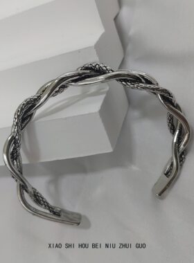 小时候被牛追过！超爱吃麻花 手环编织麻花大小能调节 女士