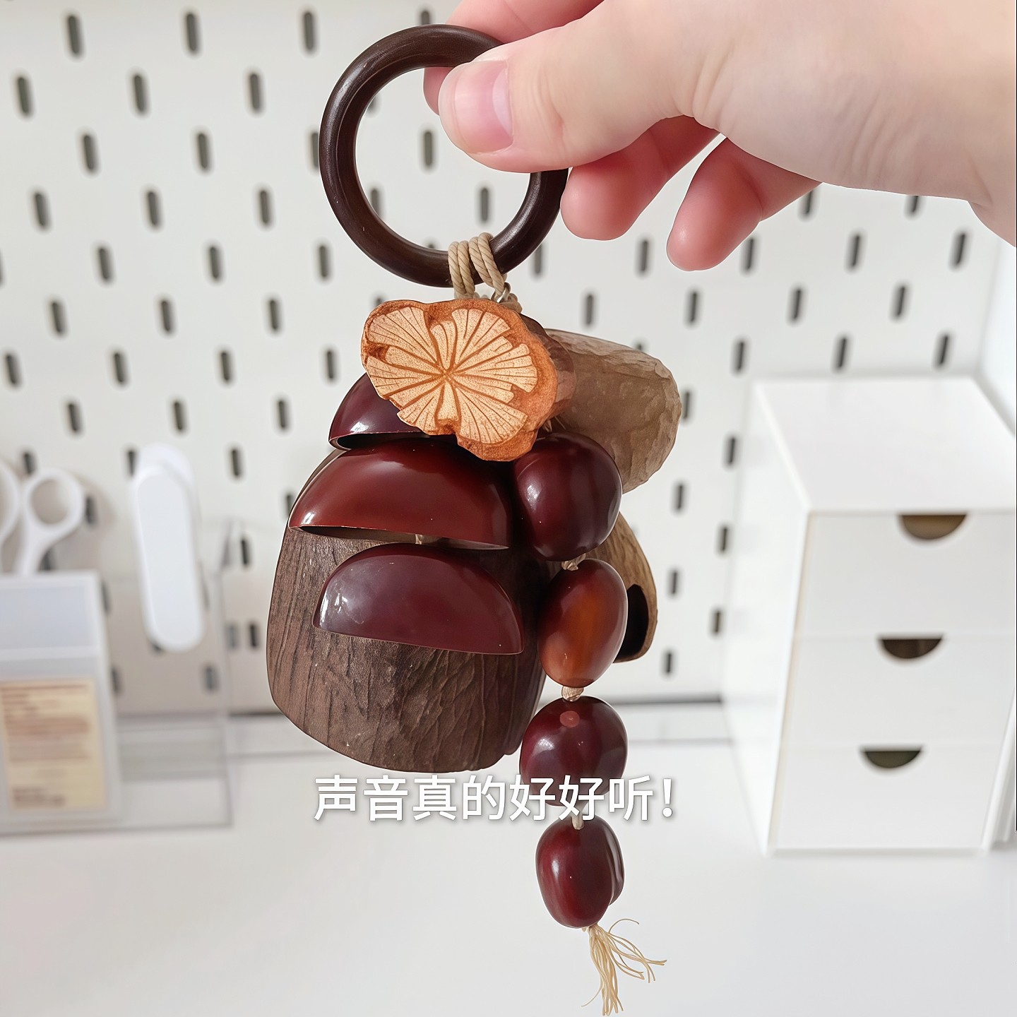 植物豆荚挂件包包挂饰摇铃疗愈风铃背包挂件森系包包挂件钥匙扣