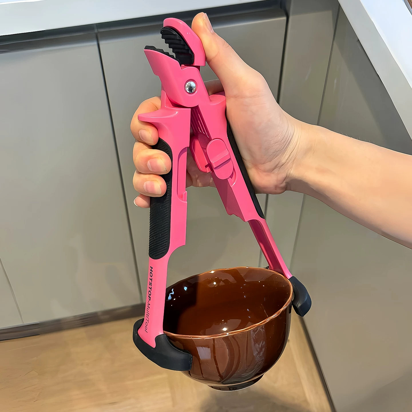二合一硅胶防烫夹取碗蒸锅神器