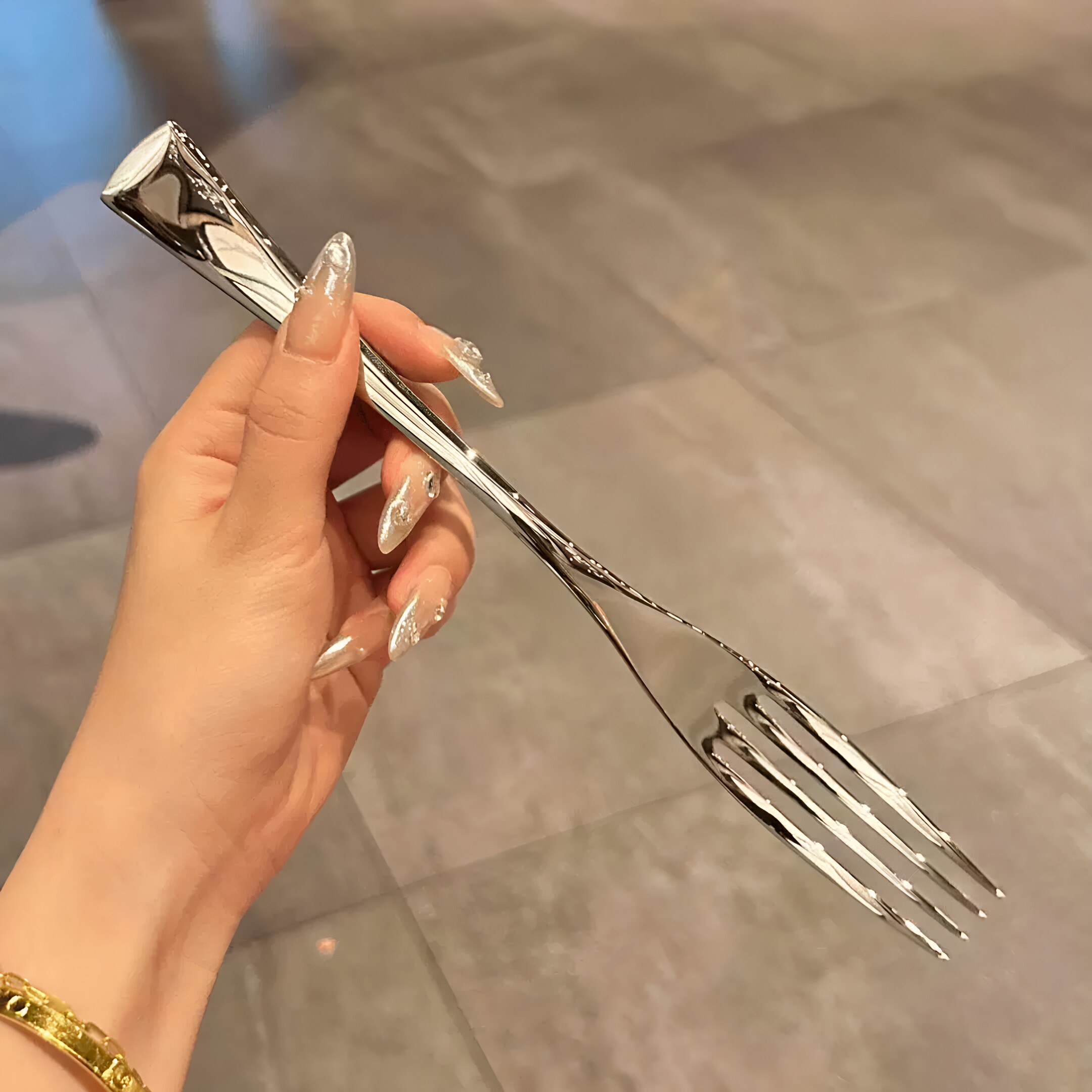不锈钢西餐叉勺两件套高端设计感