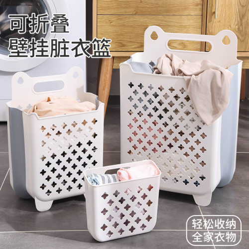 这脏衣篓就这么水灵灵折叠起来了