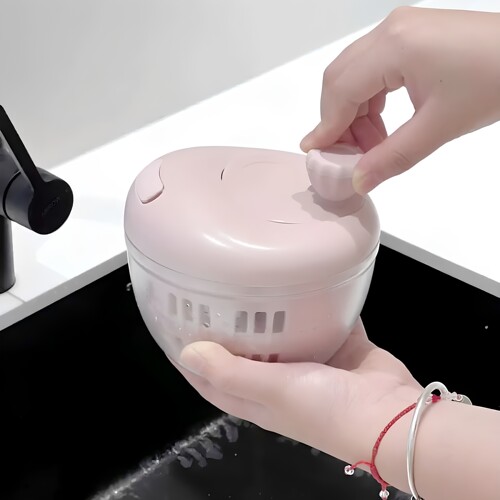 蔬菜水果家用沥水手动甩水篮厨房甩水器沥水篮厨房洗菜盆沥水器