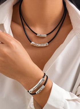 复古民族浮雕吊坠短款choker项圈