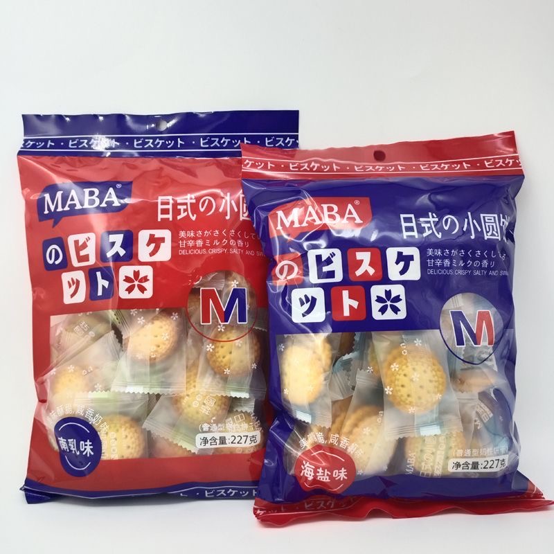maba日式小圆饼海盐味227g