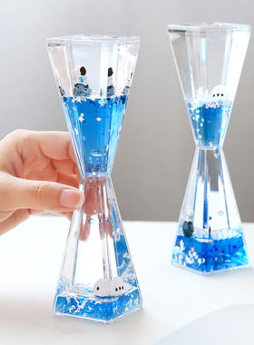 创意沙漏小摆件宇航员流沙瓶网红解压油漏桌面装饰品节日生日礼物