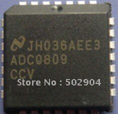 ADC0809 ADC0809CCV 原装拆机8通道多路复用器 贴片PLCC28