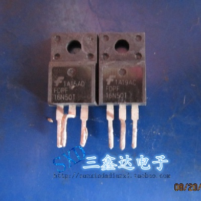 16N50 FDPF16N50T原装进口拆机塑封16A500V TO-220场效应管