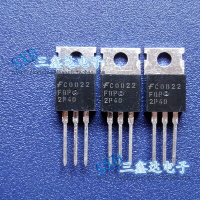 FQP2P40  2P40全新原装进口P沟道 TO-220 400V 8A 63W场效应