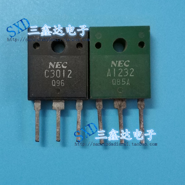 A1232 C3012 NEC 进口原装拆机配对管2SA1232/2SC3012 TO-3P