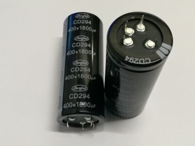 400v1800uf原装江海CD294 逆变器 变频器4脚电容 40X100