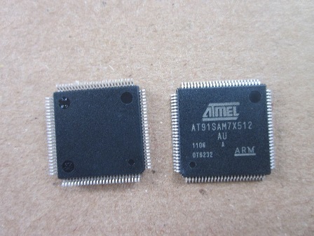 AT91SAM7S512 AT91SAM7X512 进口拆机带板QFP64 ARM微控制器