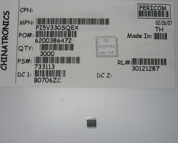 PI5V330  PI5V330WE进口原装拆机集成IC 贴片IC 质量保证 特价