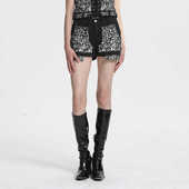 Li明星同款 秋冬黑白羊毛裤 子女冬牛仔毛呢短裤 Linyi 牛仔裤 加厚绒